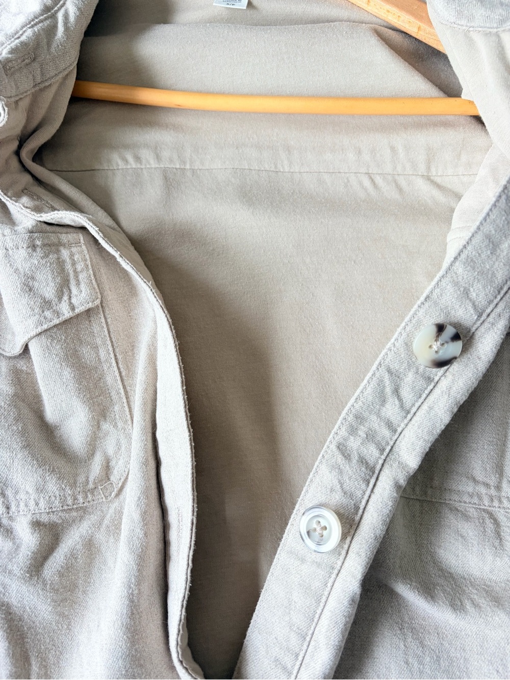 Women's Ripzone Beige lined Button-Up Shacket - Picture 6 of 7